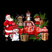 Santa Snowman Reindeer Penguin Elf Christmas Truck Urban Hoodie | Teevron