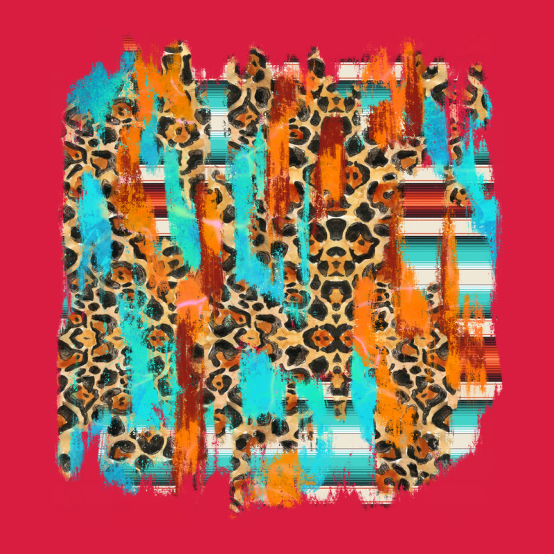 Serape With Leopard Pattern Premium Hoodie by NancyCooperArtShop | Teevron