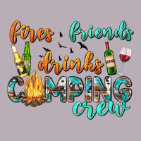 Fires Friends Drinks Camping Crew Vintage Tee | Teevron