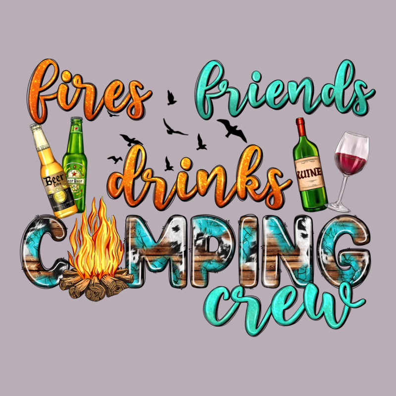 Fires Friends Drinks Camping Crew Vintage Tee by texasbilliewilder | Teevron