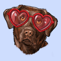 Labrador Retriever With Love Glass Urban Heavy Tee | Teevron
