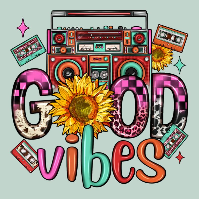Good Vibes Cassette Boombox Zipper Hoodie by FaDigitalArtStudio | Teevron