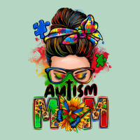 Autism Mom Messy Bun Classic Tee | Teevron