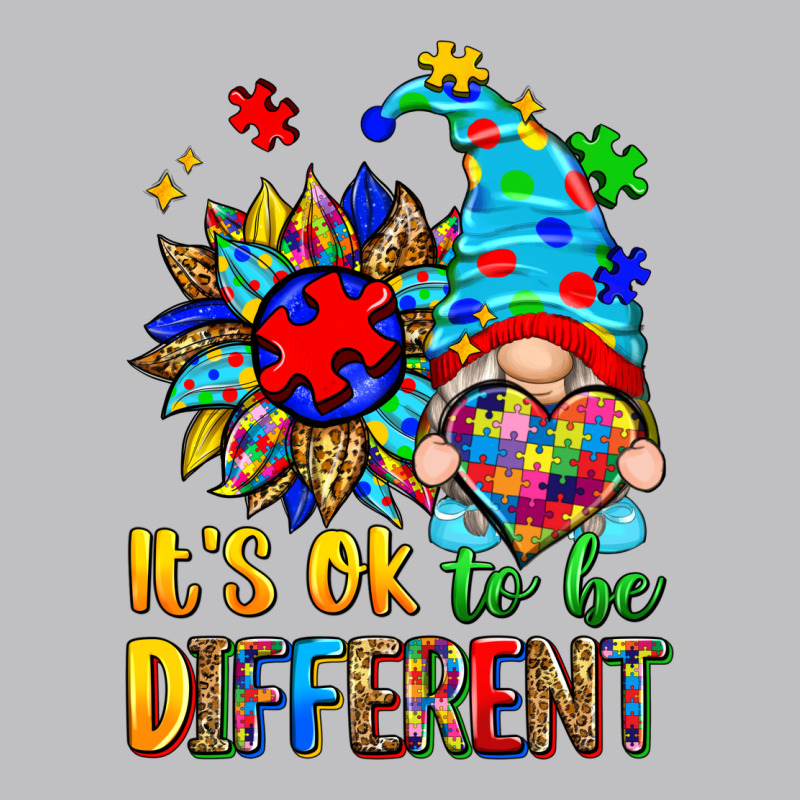 It's Ok To Be Different Autism Gnome Long Sleeve Tee by Zillion Design Studio | Teevron