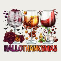 Hallothanksmas Halloween Thanksgiving  Christmas Wine Zipper Hoodie | Teevron