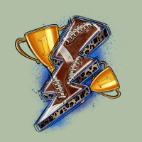 Football Lightning Bolt Urban Heavy Tee | Teevron