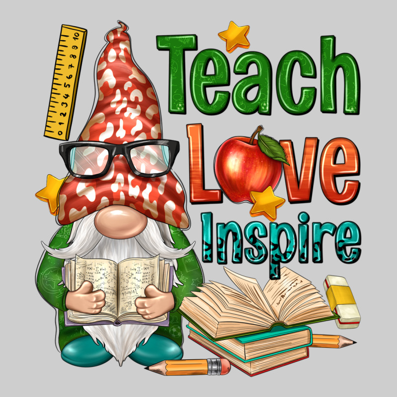 Gnome Teach Love Inspire Premium Sweatshirt by NancyCooperArtShop | Teevron