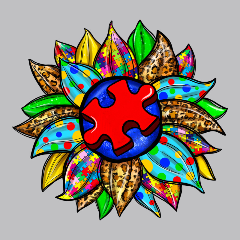 Autism Sunflower Long Sleeve Tee by Zillion Design Studio | Teevron