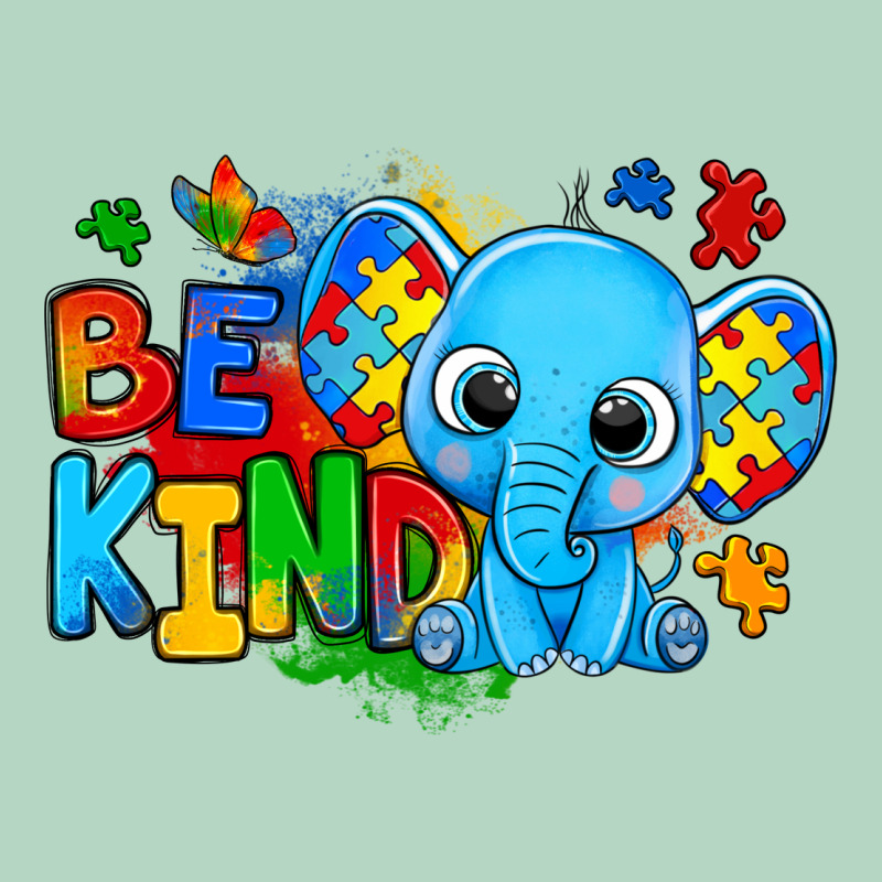 Be Kind Autism Elephant Classic Tee by Zillion Design Studio | Teevron