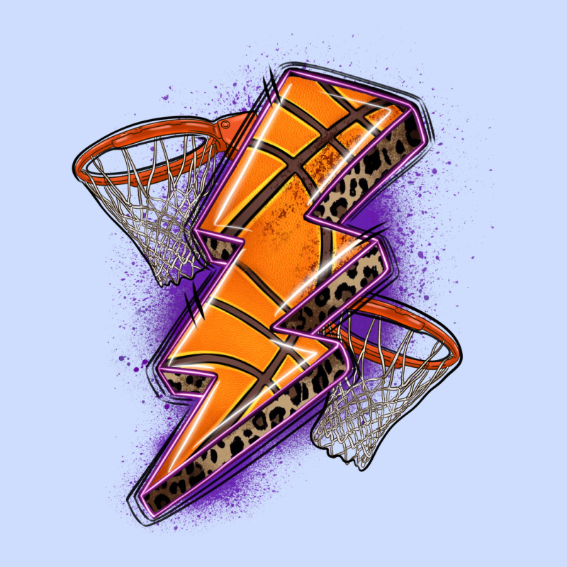 Basketball Lightning Bolt Urban Heavy Tee by Zillion Design Studio | Teevron