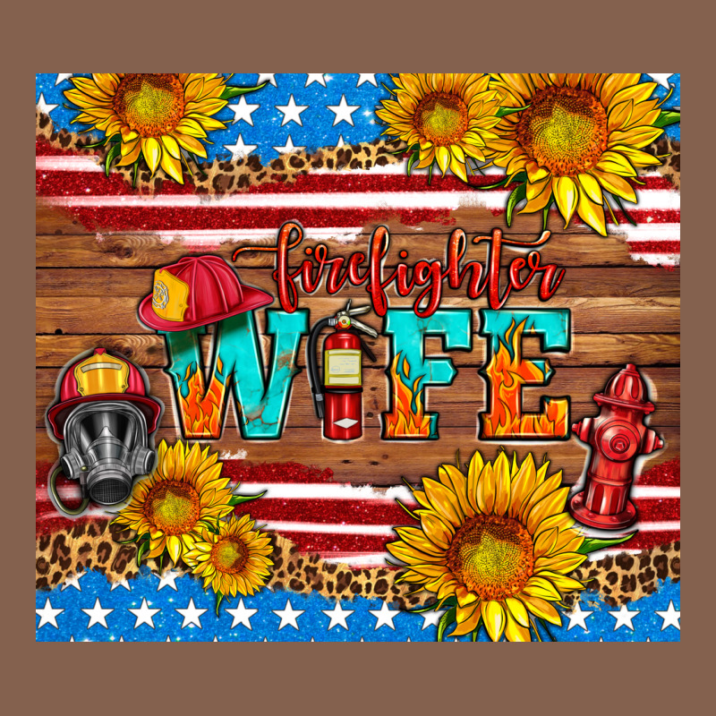 American Flag Firefighter Wife Zipper Hoodie by HRA Design Shop | Teevron
