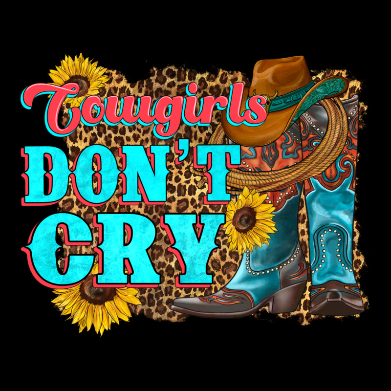 Cowgirls Don't Crty Boots Hat Sunflowers Premium Tee by Artiststas | Teevron