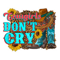 cowgirls don't crty boots hat sunflowers | Teevron