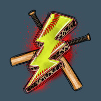 Softball Lightning Bolt Urban Heavy Tee | Teevron