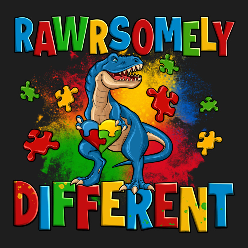 Rawrsomely Different Autism Trex Classic Tee by Zillion Design Studio | Teevron
