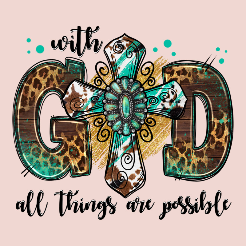 With God All Things Are Possible Gemstone Cross Premium Sweatshirt by Jasminsmagicworld | Teevron