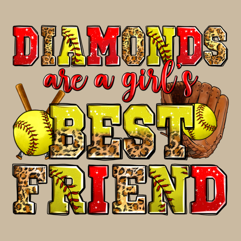 Diamonds Are A Girl's Best Friend Softball Long Sleeve Tee by Zillion Design Studio | Teevron