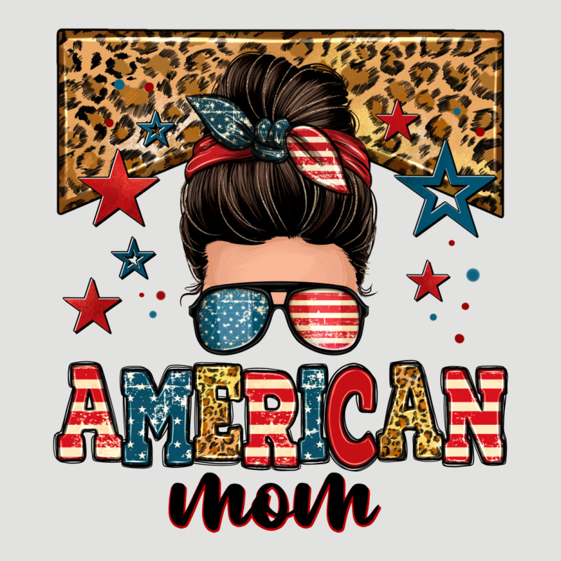 American Mom Junkie Messy Bun Classic Tee by Zillion Design Studio | Teevron