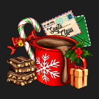 Christmas Hot Chocolate Cup With Gift And Letters Heavyweight Hoodie | Teevron