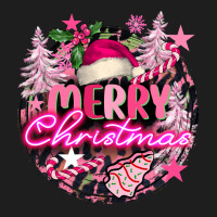 Pink Merry Christmas Classic Tee | Teevron