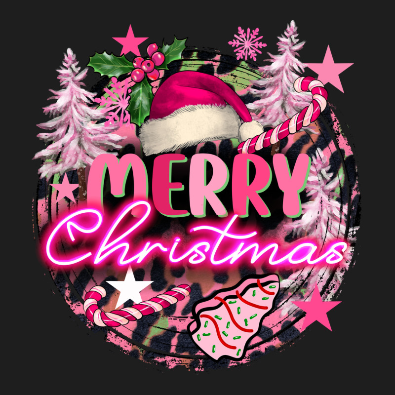 Pink Merry Christmas Classic Tee by FaDigitalArtStudio | Teevron