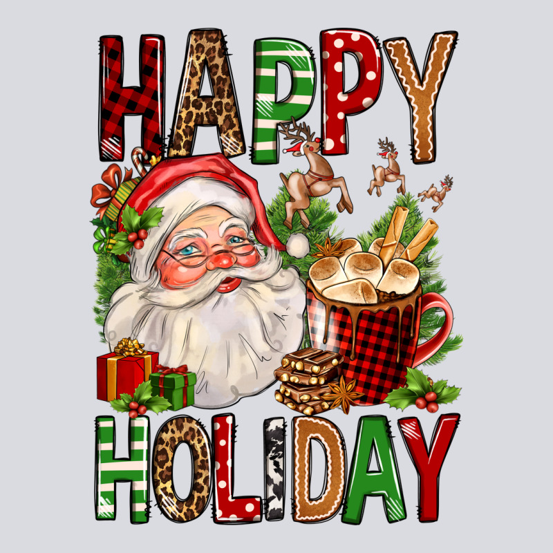 Happy Holiday Santa Claus Christmas Zipper Hoodie by FaDigitalArtStudio | Teevron