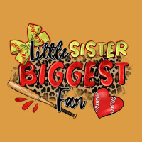 Little Sister Biggest Fan Softball Urban Heavy Tee | Teevron
