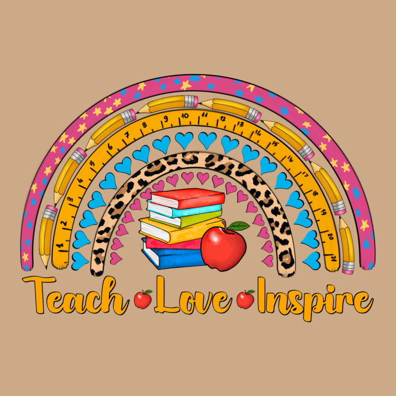 Back To School Rainbow Teach Love Inspire Vintage Hoodie by AdoDesignShop | Teevron