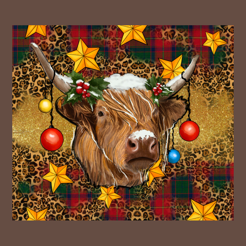 Christmas Highland Cow Tumbler Long Sleeve Tee by RanaPortraitStore | Teevron