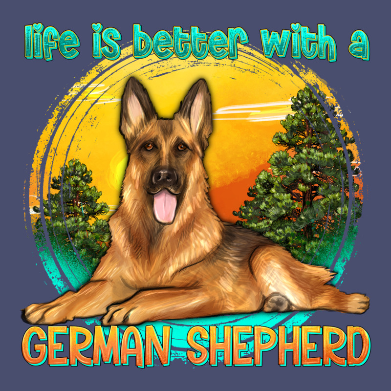 Life Is Better With A German Shepherd Vintage Tee by texasbilliewilder | Teevron