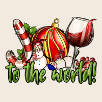 Joy To The World Christmas Wine Zipper Hoodie | Teevron