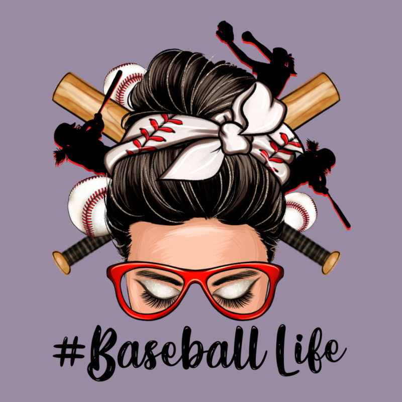 Baseball Life Messy Bun Classic Tee by Zillion Design Studio | Teevron