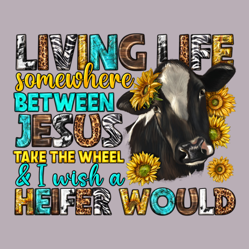 Living Life Somewhere Between Jesus Vintage Tee by texasbilliewilder | Teevron
