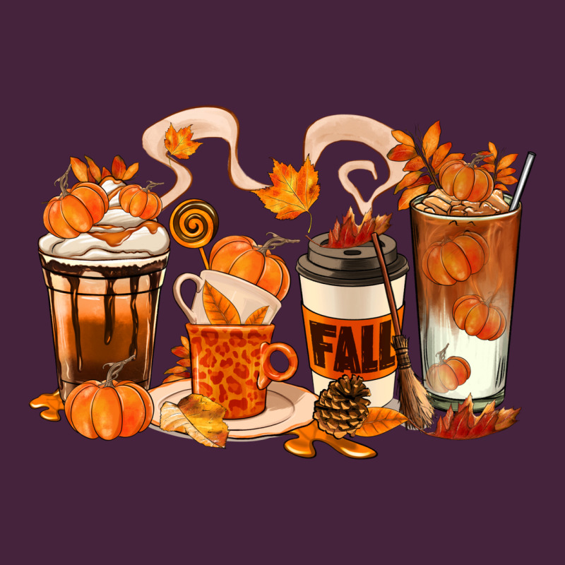 Fall Coffee Cups Long Sleeve Tee by texasbilliewilder | Teevron