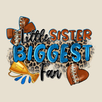 Little Sister Biggest Fan Football Urban Heavy Tee | Teevron