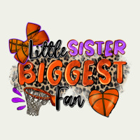 Little Sister Biggest Fan Basketball Urban Heavy Tee | Teevron