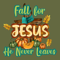 Fall For Jesus He Never Leaves Long Sleeve Tee | Teevron
