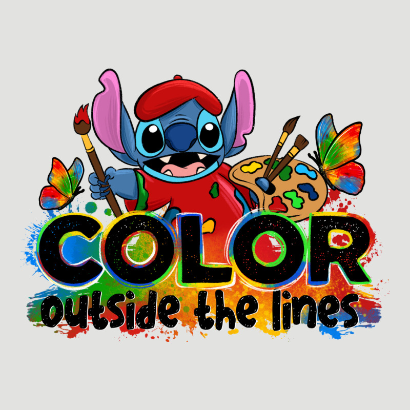 Color Outside The Lines Autism Stitch Classic Tee by Zillion Design Studio | Teevron