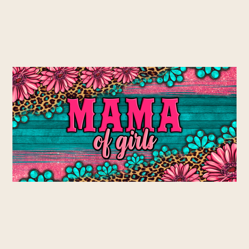 Pink Roses Mama Of Girls License Plate Premium Sweatshirt by Artiststas | Teevron