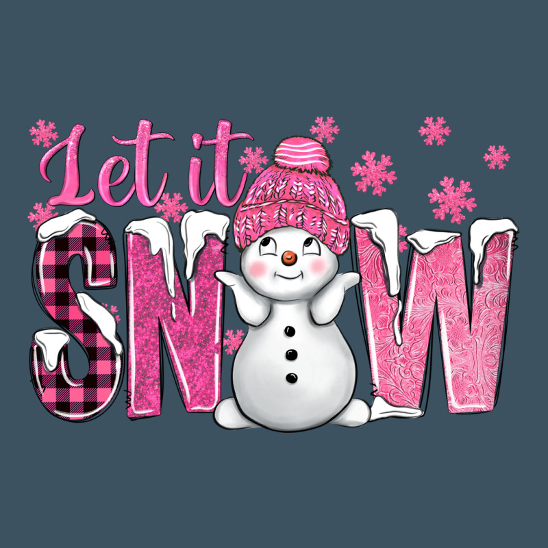 Pink Let It Snow With Cute Snowman Urban Hoodie by BundleAndBundleShop | Teevron