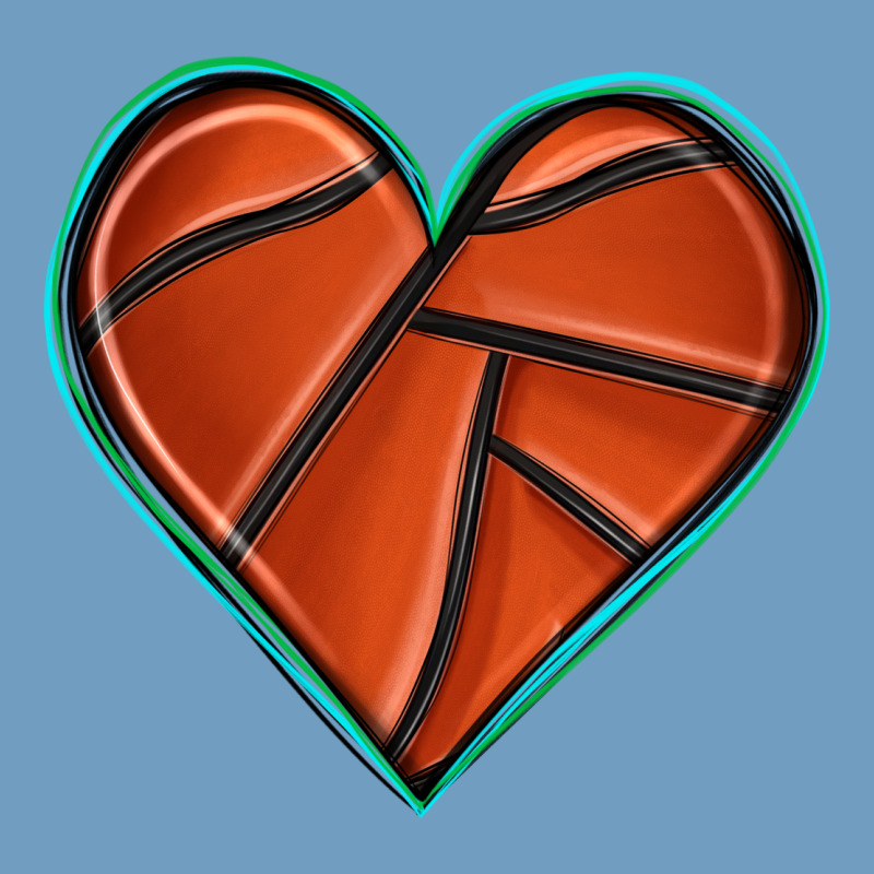 Basketball Heart Urban Heavy Tee by texasbilliewilder | Teevron