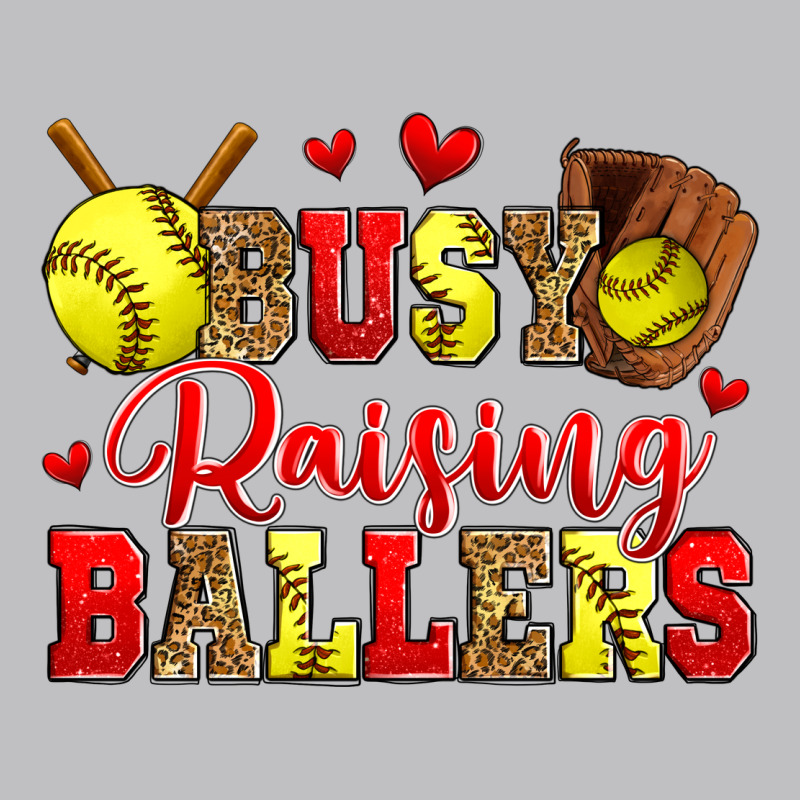 Busy Raising Ballers Softball Long Sleeve Tee by Zillion Design Studio | Teevron
