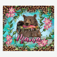 Mama Bear Haunting Fish Floral Urban Heavy Tee | Teevron