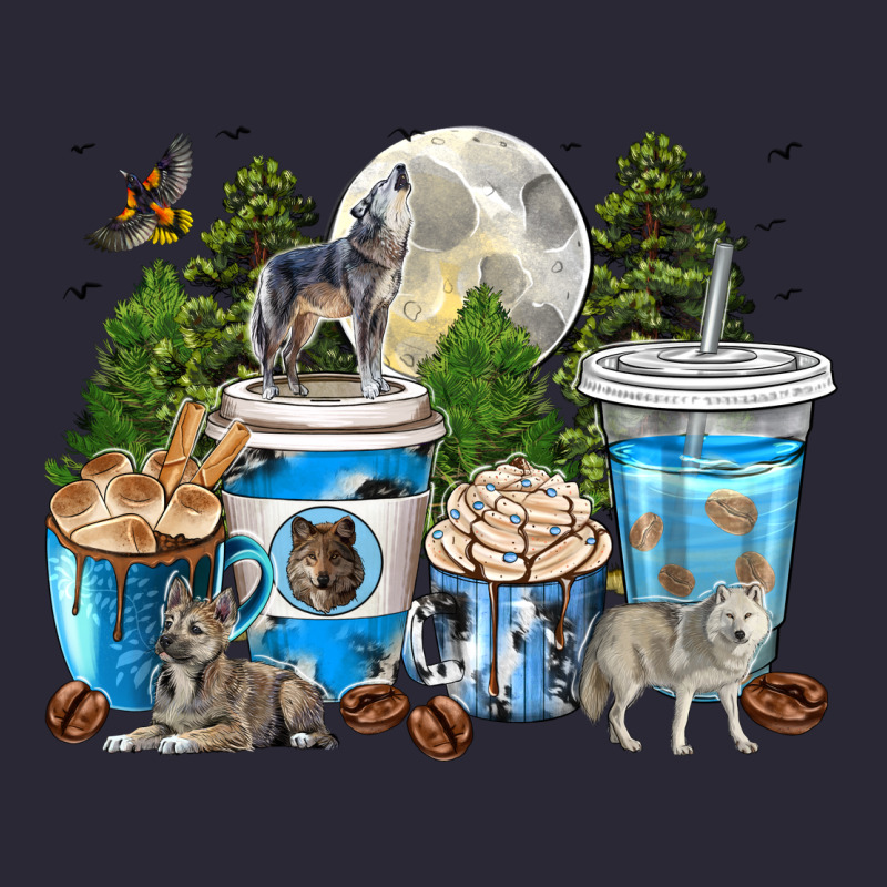 Wolf Coffee Cups Vintage Tee by texasbilliewilder | Teevron
