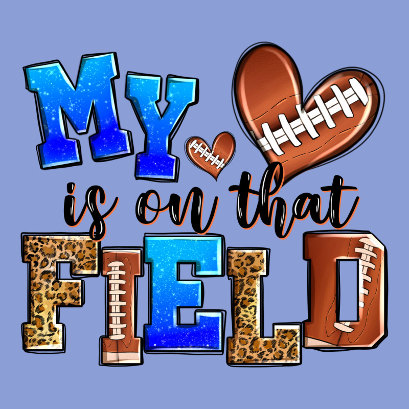 My Heart Is On That Field American Football Long Sleeve Tee by Zillion Design Studio | Teevron