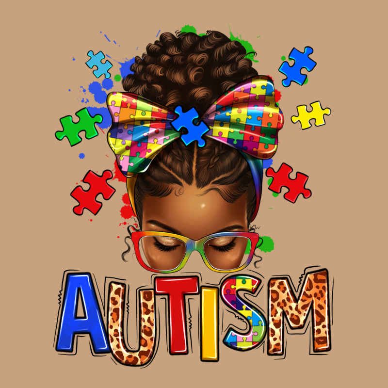 Autism Awareness Afro Messy Bu Vintage Tee by texasbilliewilder | Teevron