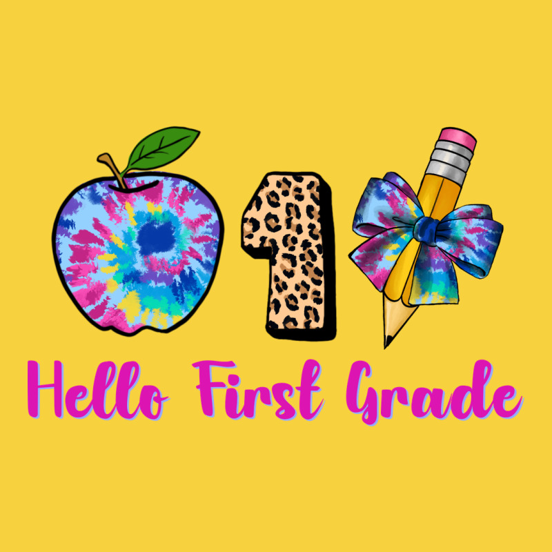 Hello First Grade Tie Dye 3200x2400 Premium Sweatshirt by AdoDesignShop | Teevron