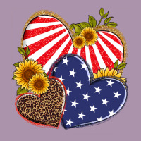 America Heart And Sunflower Heavyweight Hoodie | Teevron