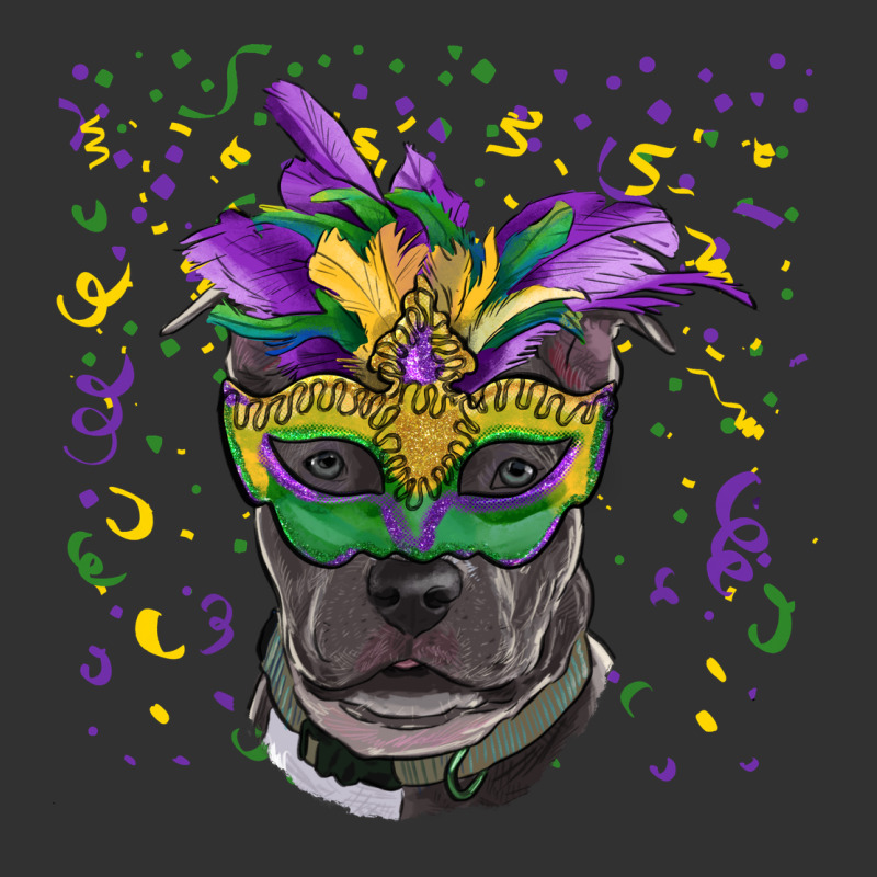 Mardi Gras  Mask Pitbull Urban Heavy Tee by RanaPortraitStore | Teevron