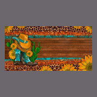 Custom Cowboy Boots Sunflowers And Cactus License Plate Premium Sweatshirt | Teevron